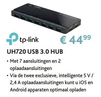 Promoties Tp-link uh720 usb 3.0 hub - TP-LINK - Geldig van 14/09/2020 tot 31/10/2020 bij Exellent