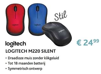 Promoties Logitech m220 silent - Logitech - Geldig van 14/09/2020 tot 31/10/2020 bij Exellent