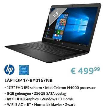 Promotions Hp laptop 17-by0167nb - HP - Valide de 14/09/2020 à 31/10/2020 chez Exellent