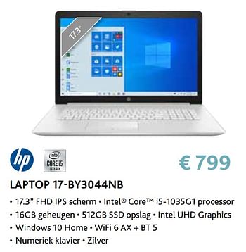 Promotions Hp laptop 17-by3044nb - HP - Valide de 14/09/2020 à 31/10/2020 chez Exellent