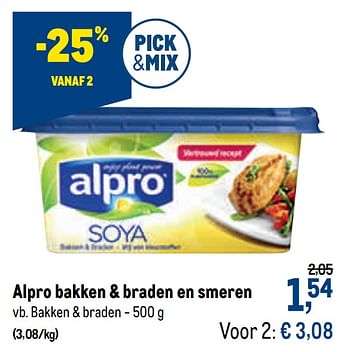 Promoties Alpro bakken + braden en smeren bakken + braden - Alpro - Geldig van 07/10/2020 tot 20/10/2020 bij Makro