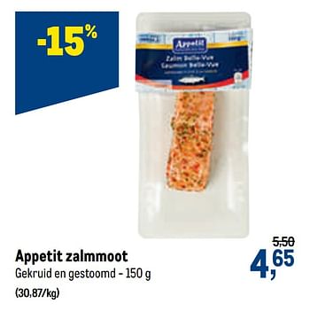 Promoties Appetit zalmmoot - Appetit - Geldig van 07/10/2020 tot 20/10/2020 bij Makro