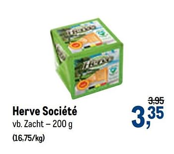 Promoties Herve société zacht - Herve - Geldig van 07/10/2020 tot 20/10/2020 bij Makro