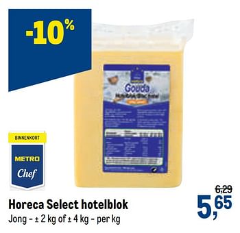 Promoties Horeca select hotelblok - Huismerk - Makro - Geldig van 07/10/2020 tot 20/10/2020 bij Makro