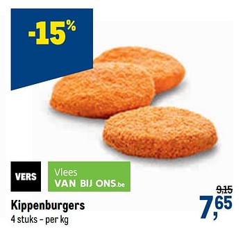 Promotions Kippenburgers - Produit maison - Makro - Valide de 07/10/2020 à 20/10/2020 chez Makro