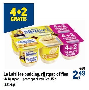 Promoties La laitière pudding, rijstpap of flan rijstpap - Nestlé - Geldig van 07/10/2020 tot 20/10/2020 bij Makro