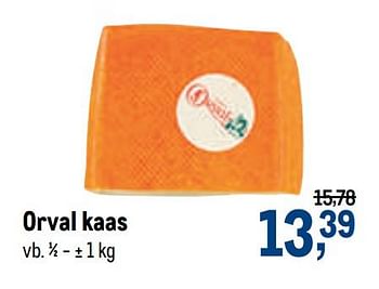 Promotions Orval kaas - Orval - Valide de 07/10/2020 à 20/10/2020 chez Makro