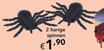 Promoties 2 harige spinnen - Huismerk - Happyland - Geldig van 04/10/2020 tot 31/10/2020 bij Happyland