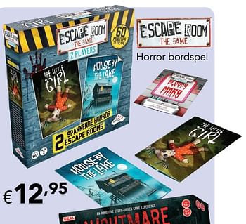 Promotions Horror bordspel - Identity Games - Valide de 04/10/2020 à 31/10/2020 chez Happyland