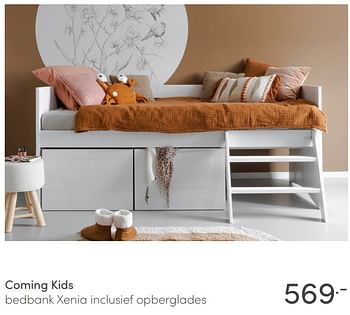 Promotions Coming kids bedbank xenia inclusief opberglades - Coming Kids - Valide de 04/10/2020 à 24/10/2020 chez Baby & Tiener Megastore