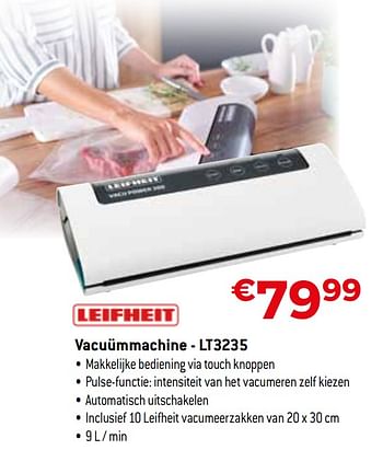 Promoties Leifheit vacuümmachine - lt3235 - Leifheit - Geldig van 01/10/2020 tot 31/10/2020 bij Exellent