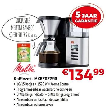 Promoties Melitta koffiezet - mx6707293 - Melitta - Geldig van 01/10/2020 tot 31/10/2020 bij Exellent
