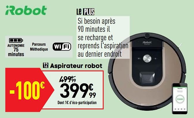 Roomba best sale 976 carrefour