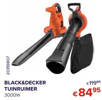 Promotions Black + decker tuinruimer gw3030-qs - 3000w - Black & Descker - Valide de 01/10/2020 à 31/10/2020 chez Euro Shop