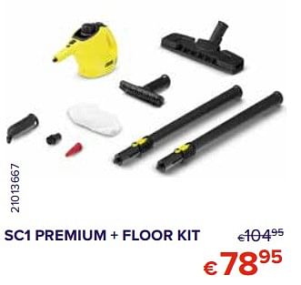 Promoties Kärcher sc1 premium + floor kit - Kärcher - Geldig van 01/10/2020 tot 31/10/2020 bij Euro Shop