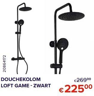 Promoties Douchekolom loft game zwart - Allibert - Geldig van 01/10/2020 tot 31/10/2020 bij Euro Shop