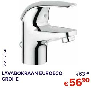Promoties Lavabokraan euroeco grohe - Grohe - Geldig van 01/10/2020 tot 31/10/2020 bij Euro Shop
