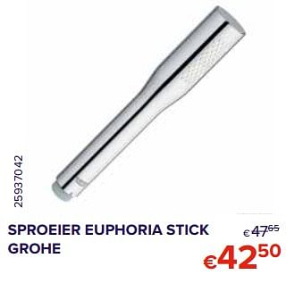 Promoties Sproeier euphoria stick grohe - Grohe - Geldig van 01/10/2020 tot 31/10/2020 bij Euro Shop