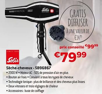 Promoties Solis sèche-cheveux - sb96867 - Solis - Geldig van 01/10/2020 tot 31/10/2020 bij Exellent