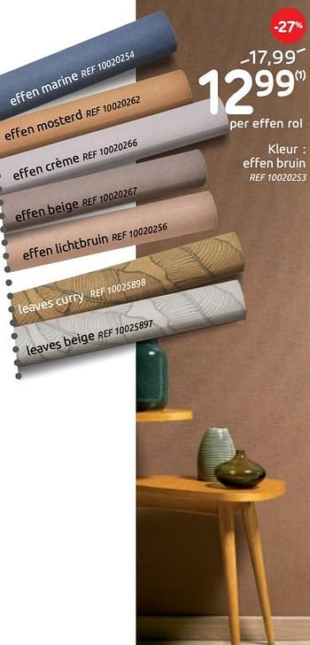 Promoties Kleur : effen bruin - Huismerk - BricoPlanit - Geldig van 07/10/2020 tot 02/11/2020 bij BricoPlanit