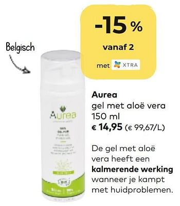 Promoties Aurea gel met aloë vera - Aurea - Geldig van 07/10/2020 tot 03/11/2020 bij Bioplanet