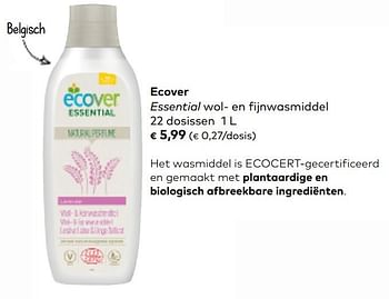 Promoties Ecover essential wol- en fijnwasmiddel - Ecover - Geldig van 07/10/2020 tot 03/11/2020 bij Bioplanet