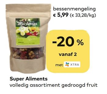 Promotions Super aliments bessenmengeling - Super Aliments - Valide de 07/10/2020 à 03/11/2020 chez Bioplanet
