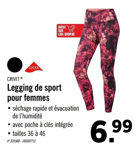 Legging sport best sale chez lidl