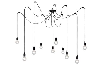 Promoties Lucide LED Hanglamp Fix 10 x E27 zwart - Lucide - Geldig van 07/10/2020 tot 20/10/2020 bij Makro
