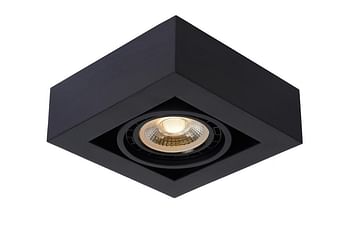 Promoties Lucide LED Plafondspot Zefix GU10 1 x 12 W vierkant zwart - Lucide - Geldig van 07/10/2020 tot 20/10/2020 bij Makro