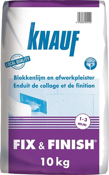 Promotions Knauf Fix & Finish 10 kg - Knauf - Valide de 07/10/2020 à 20/10/2020 chez Makro
