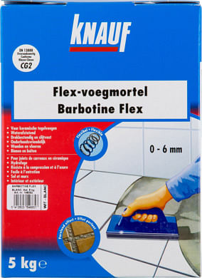 Promotions Knauf Flex voegmortel doos 5 kg wit - Knauf - Valide de 07/10/2020 à 20/10/2020 chez Makro