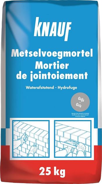 Promoties Knauf Metselvoegmortel 25 kg grijs - Knauf - Geldig van 07/10/2020 tot 20/10/2020 bij Makro
