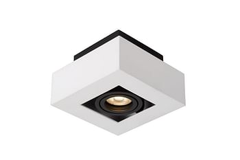 Promoties Lucide LED Plafondspot Xirax GU10 1 x 5 W vierkant wit - Lucide - Geldig van 07/10/2020 tot 20/10/2020 bij Makro