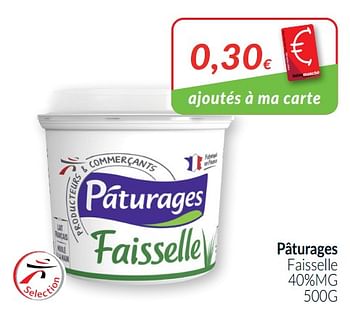 Promoties Pâturages faisselle - Paturages - Geldig van 01/10/2020 tot 31/10/2020 bij Intermarche