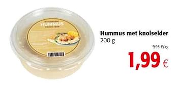 Promoties Hummus met knolselder - Huismerk - Colruyt - Geldig van 07/10/2020 tot 20/10/2020 bij Colruyt