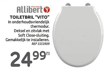 Promoties Toiletbril vito - Allibert - Geldig van 14/10/2020 tot 26/10/2020 bij Brico