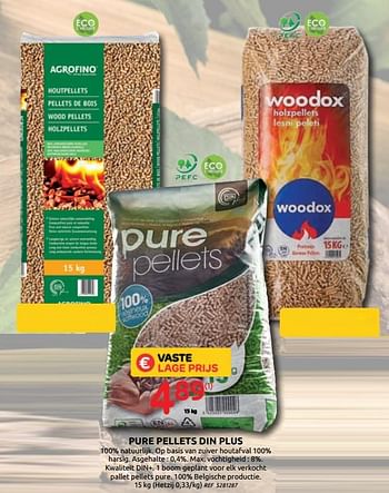 Promoties Pure pellets din plus - Pure Pellets - Geldig van 14/10/2020 tot 26/10/2020 bij Brico