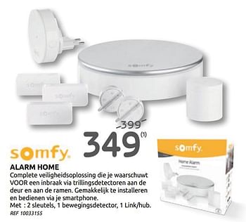 Promoties Somfy alarm home - Somfy - Geldig van 14/10/2020 tot 26/10/2020 bij Brico