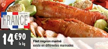 Promotions Filet mignon mariné - Produit Maison - Migros - Valide de 06/10/2020 à 18/10/2020 chez Migros
