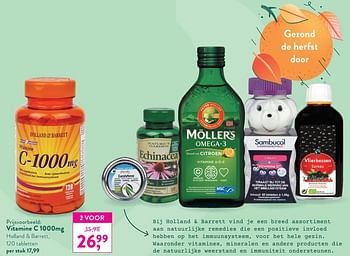 Promoties Vitamine c 1000mg holland + barrett - Huismerk - Holland & Barrett - Geldig van 05/10/2020 tot 01/11/2020 bij Holland & Barret