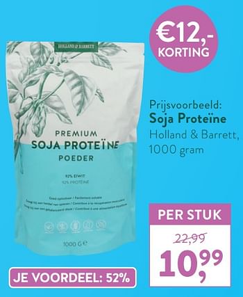 Promotions Soja proteïne holland + barrett - Produit maison - Holland & Barrett - Valide de 05/10/2020 à 01/11/2020 chez Holland & Barret
