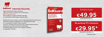 Promoties Bullguard internet security - Bullguard - Geldig van 01/10/2020 tot 31/10/2020 bij Compudeals