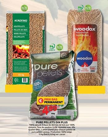 Promotions Pure pellets din plus - Pure Pellets - Valide de 14/10/2020 à 26/10/2020 chez Brico
