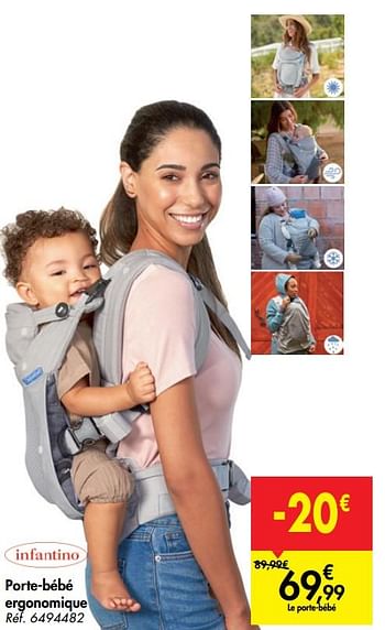 Infantino Porte Bebe Ergonomique En Promotion Chez Carrefour