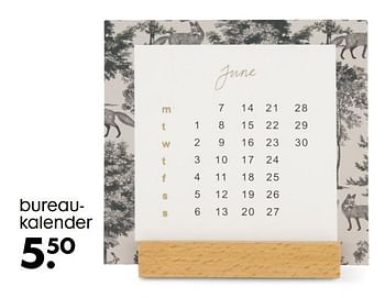 Promotions Bureaukalender - Produit maison - Hema - Valide de 07/10/2020 à 20/10/2020 chez Hema