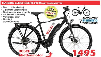 Promoties Haibike elektrische fiets met middenmotor - Haibike - Geldig van 25/09/2020 tot 25/10/2020 bij Itek