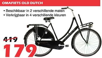 Promoties Omafiets old dutch - Huismerk - Itek - Geldig van 25/09/2020 tot 25/10/2020 bij Itek