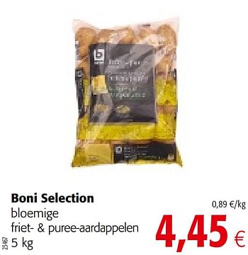 Promoties Boni selection bloemige friet- + puree-aardappelen - Boni - Geldig van 07/10/2020 tot 20/10/2020 bij Colruyt