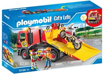 Promoties 70199 Sleepwagen met motor - Playmobil - Geldig van 10/10/2020 tot 01/11/2020 bij ToyChamp